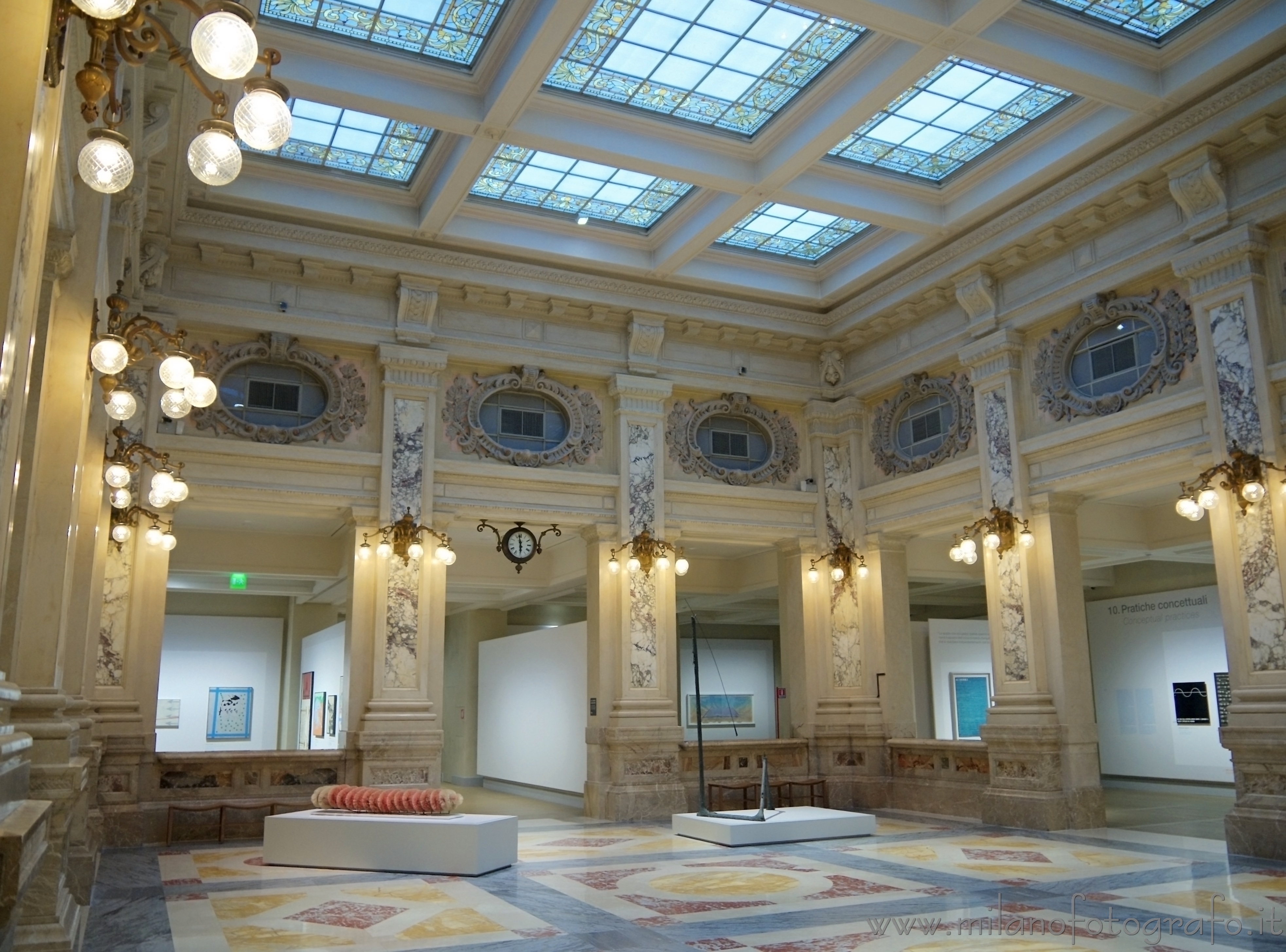 Milan (Italy) - One of the rooms of the Gallerie d'Italia in Scala Square